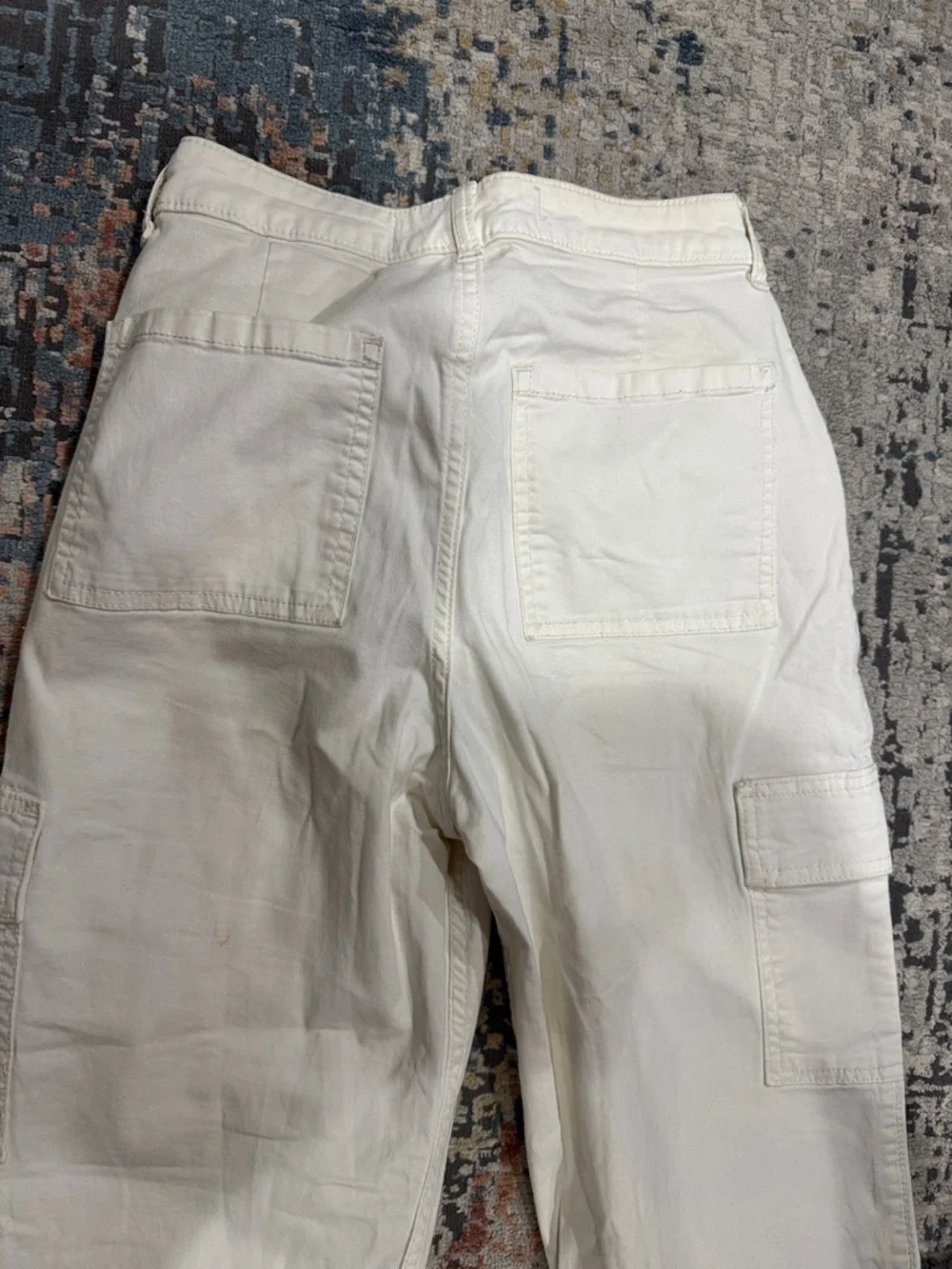 Hollister Women White Cargo Pants size 00 - Picture 4 of 4